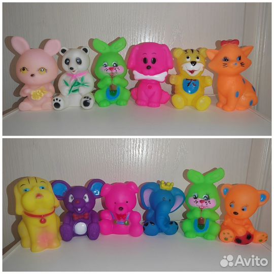 Наборы резиновых игрушек из 6шт