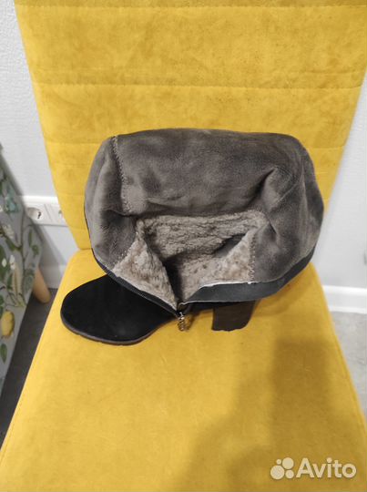 Зимние женские сапоги 38 натуральная замша