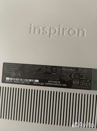 Новенький dell на core I7 10-го поколения, 500gb S