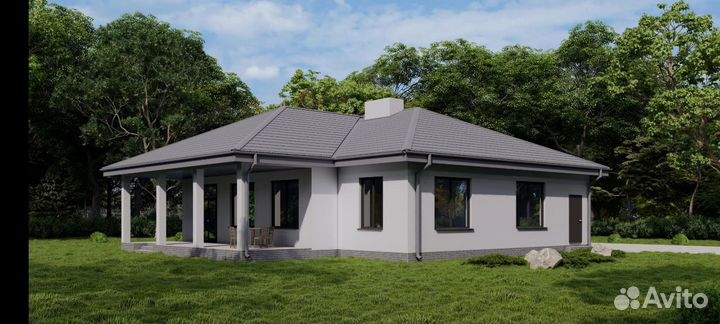 Строительство домов и коттеджей. Дом 216 м. кв