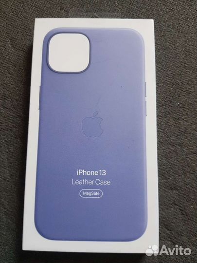 Original Apple Leather Case для iPhone 13 (Сирень)