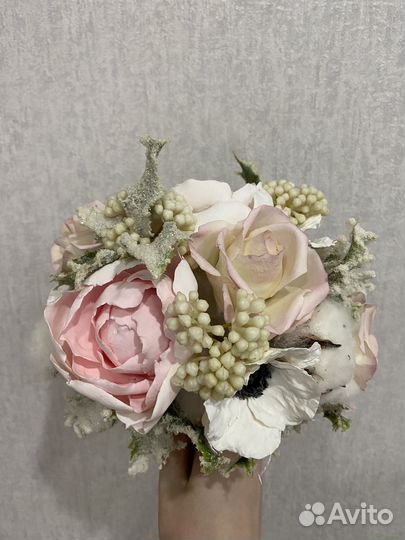 Букет невесты из холодного фарфора