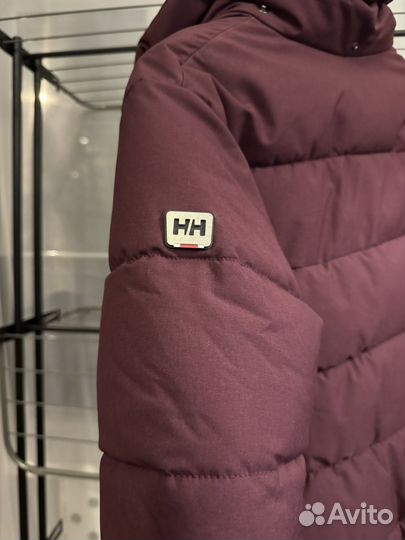 Пуховик helly hansen размер M/L бордовый