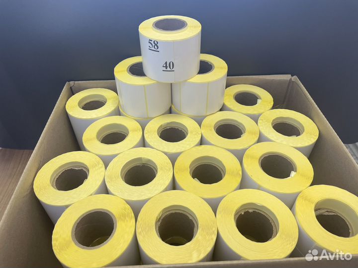 Термоэтикетки 58*40 в розницу и оптом
