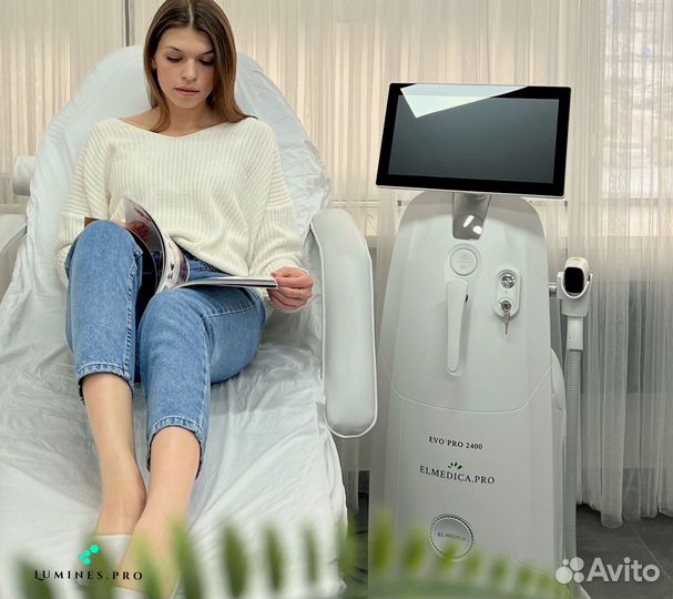 Диодный лазер для эпиляции Lumines. эвопро 2400вт