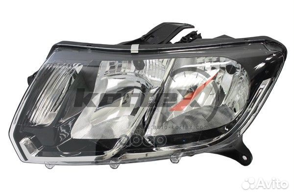 Фара renault logan II 14- лев. (с корректором)