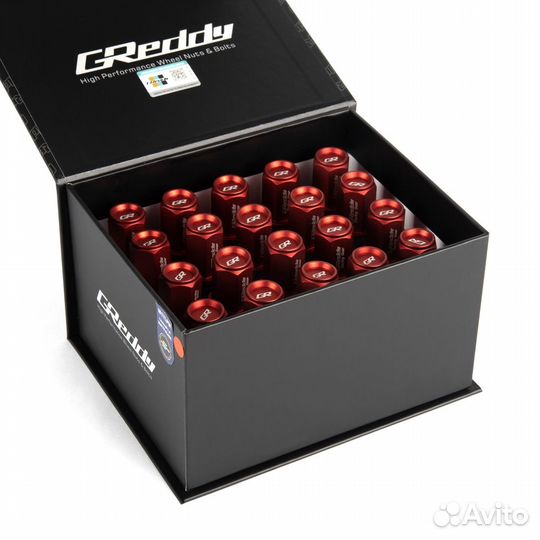 Комплект гаек Greddy 20 шт. М14Х1,5 красный