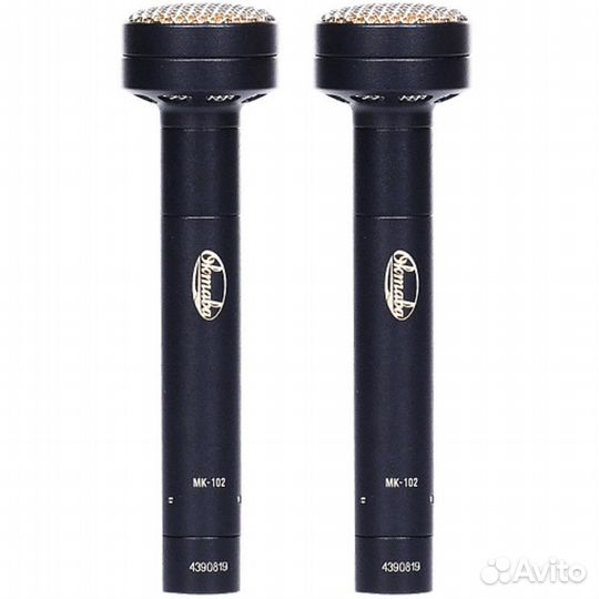 Стереопара микрофонов Октава мк-102 (черный, в дер