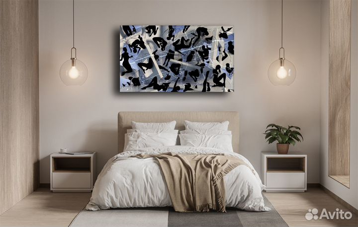 Картина на холсте Адама Мартинакиса арт портрет