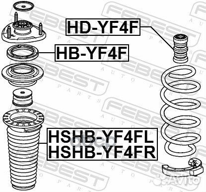 Пыльник переднего амортизатора hshb-YF4FR Febest
