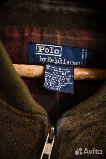 Замшевая кожаная куртка Polo Ralph Lauren