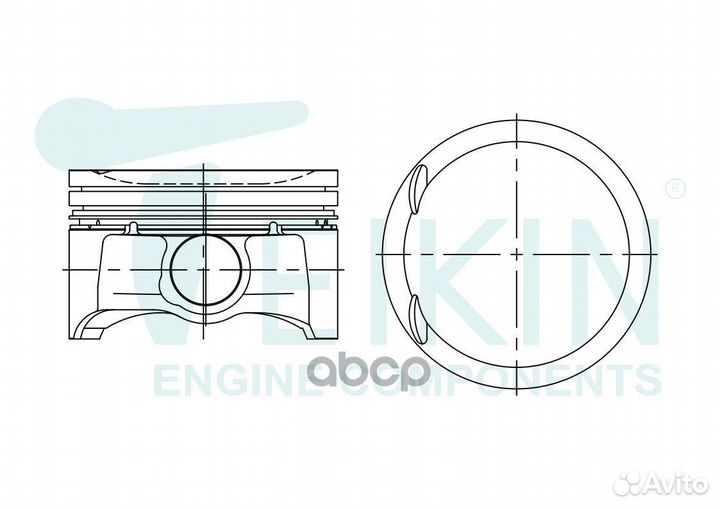 К-кт поршеней 0.50 Mazda CX7/3 2.3 L3-III 06
