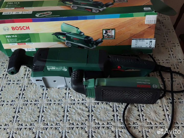 Ленточная шлифмашина bosch pbs75a