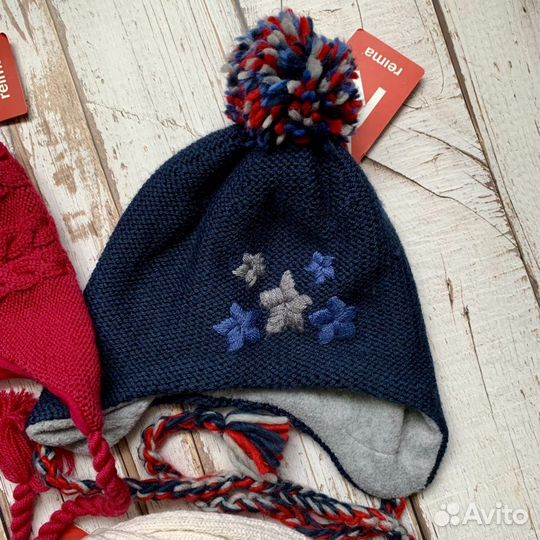 Шапки Рейма зимние шерсть + хлопок флис на выбор