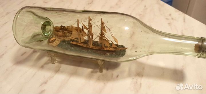 Корабль в бутылке. Антиквариат