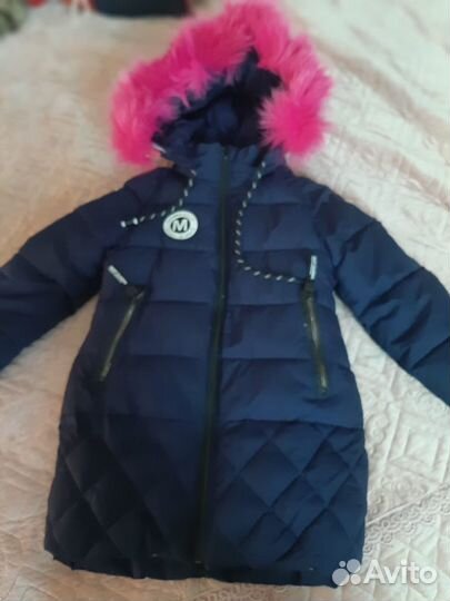 Куртка для девочки размер 104 зимний