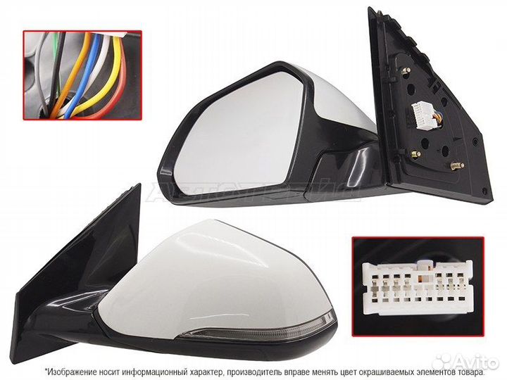 Зеркало hyundai sonata 17-20 LH рег-ка, обогрев