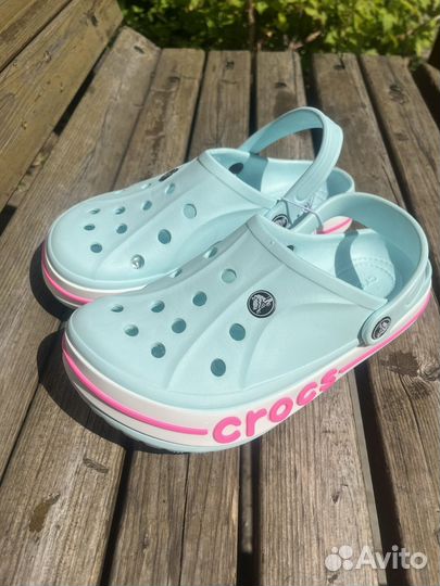 Crocs мятные голубые