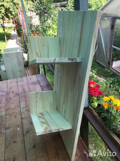 Полочка под виниловые пластинки 400х218х800