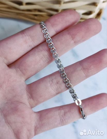 Серебряный браслет 925 пробы женский