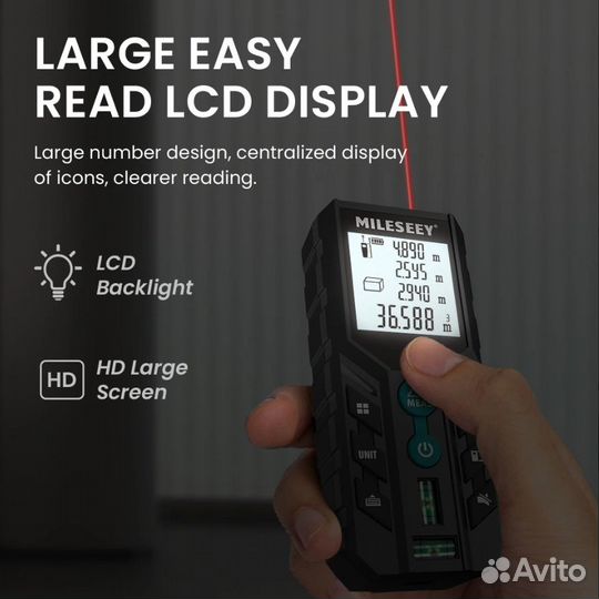 Mileseey D2 + Чехол, Лазерная рулетка. На подарок
