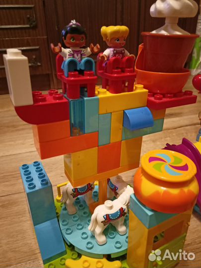 Лего дупло+свинка пеппа на паровозике