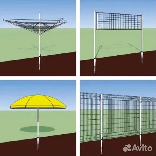 Подставка-анкер для пляжного зонта Финляндия
