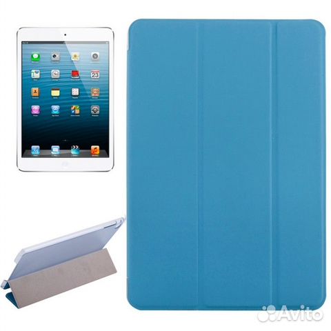 Чехол smart cover для iPad mini 4 голубой