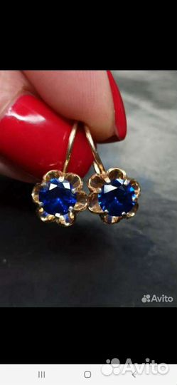 Золотые серьги СССР