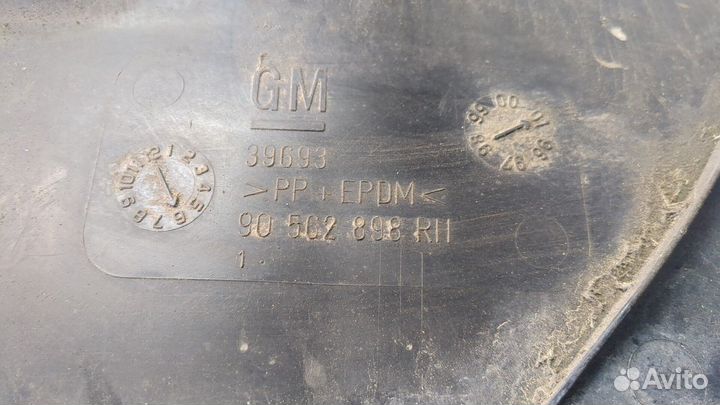 Защита арок (подкрылок) Opel Astra G, 2001