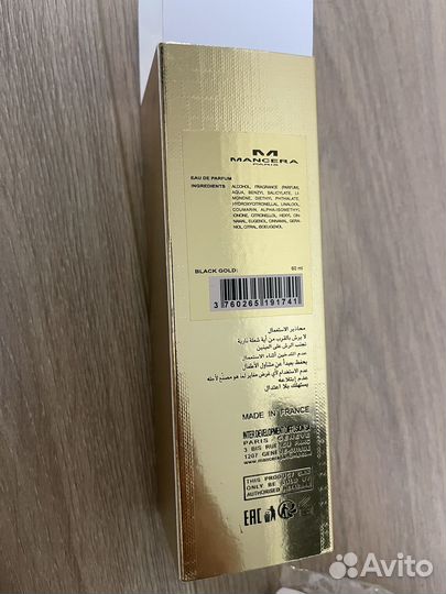 Парфюмерная вода Mancera Black Gold