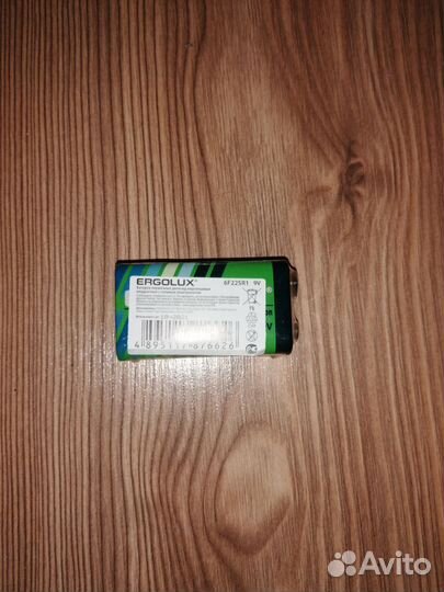 Крона батарейка 9v / Ergolux / солевая 6F22