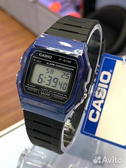 Часы мужские casio F-91WM-2A