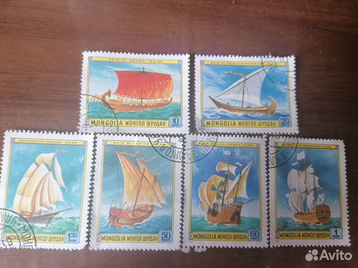Монголия 1981, Парусные корабли