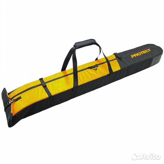 Чехол protect для одной пары горных лыж черный/жел