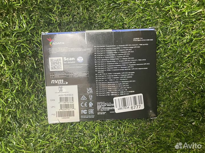 Накопитель SSD adata 512 гб legend 710 M.2 2280