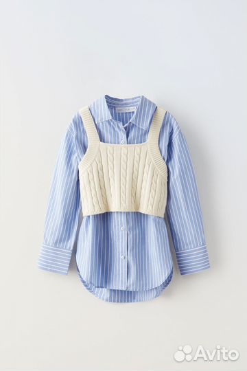 Детская рубашка с топом для девочки Zara Originals