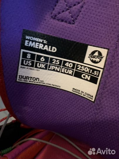 Сноубордические женские ботинки Burton Emerald