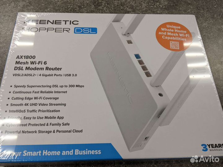 Wifi роутер новый Keenetic hopper dsl ax1800