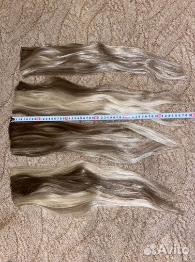 Волосы на заколках