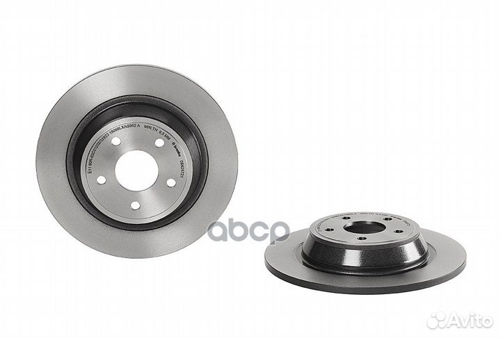 Диск торм. зад.302x11 5 отв. 08.N257.21 Brembo