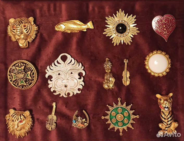 Винтажная брошь Геральдика +