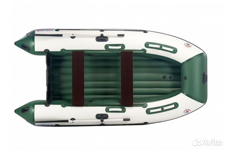 Лодка mishimo lite DF 430 бело-зеленая