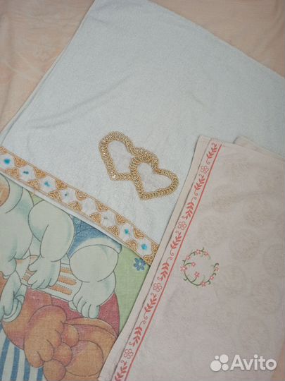 Большие банные махровые полотенца