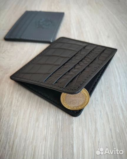 Картхолдер из натуральной кожи ручная работа