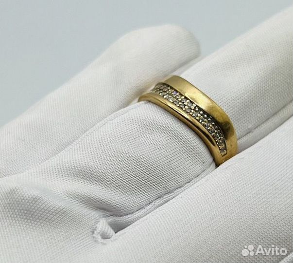 Золотое кольцо с камнем 16,5р