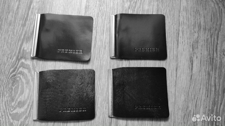 Зажим для денег из натуральной кожи