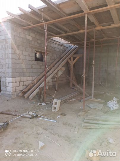 Бетонные работы, заливка фундамента, лестницы