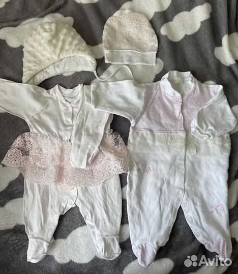 Комплект на выписку для девочки зимний