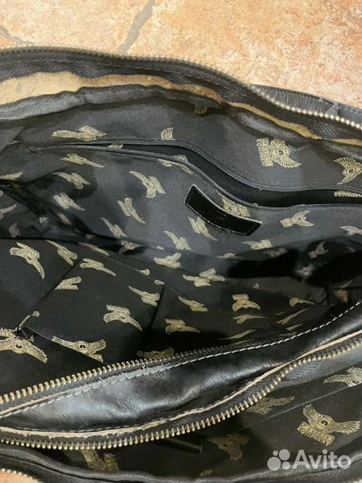 Мужской кожаный портфель / сумка poshete